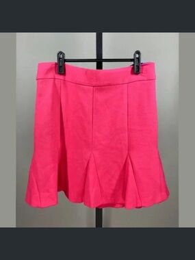 NEW Banana Republic Skirt Womens 10 pink fit flare colorful preppy